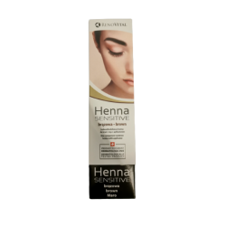 Henna Brązowa  do brwi i rzęs z aplikatorem RENOVITAL - 6 ml